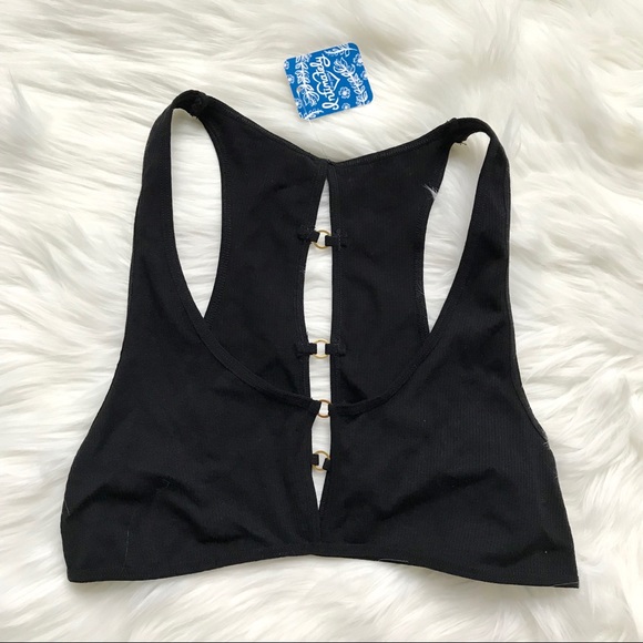 NWT Free People Black Seamless Chalice Bra - Picture 6 of 8